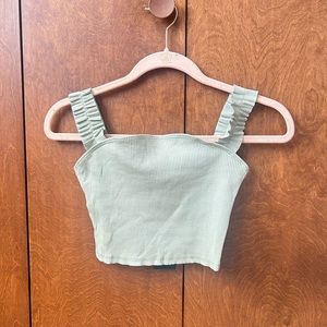 Saints 21 Green Tank Top Crop Top